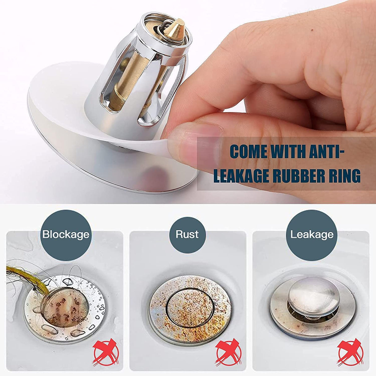 Bestlife Bathtub Sink Plug Bathroom Sink Drain Strainer Pop Up Sink Plug Stopper - V.I.P Digital Presence