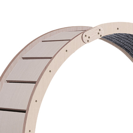 Cat Exercise Wheel for Indoor Cats, Cat Running Wheel with Carpeted Runway, 41" Natural Wood Color - V.I.P Digital Presence