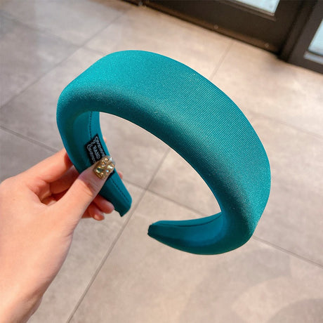 Candy colored thick sponge hair hoop for women's solid color wide edged and minimalist headband - V.I.P Digital Presence