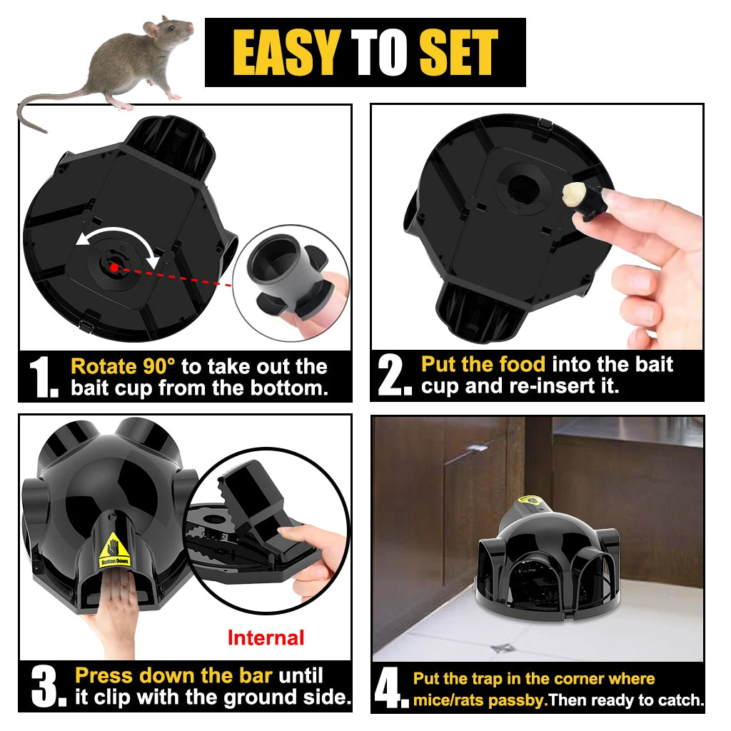 Strong Snap Mouse Rat Traps-High Sensitive Snap Big Plastic Mouse Trap Rodent Catcher - V.I.P Digital Presence