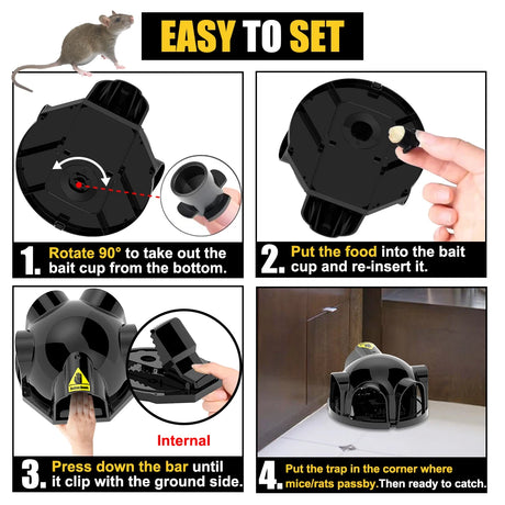 Strong Snap Mouse Rat Traps-High Sensitive Snap Big Plastic Mouse Trap Rodent Catcher - V.I.P Digital Presence