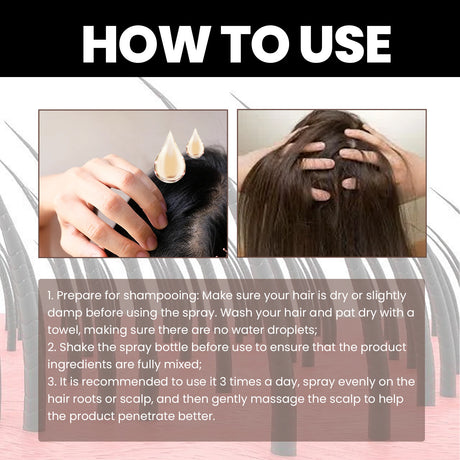 Hair Boost Spray, Ginger Multiflorum Essence Moisturizes Scalp And Prevents Hair Loss - V.I.P Digital Presence