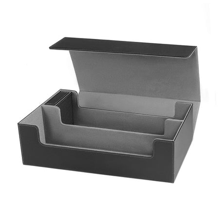 PU Leather Trading Cards Storage Box, holds 600+ cards, for Magic Game Cards, with magnetic closure and for commander decks - V.I.P Digital Presence
