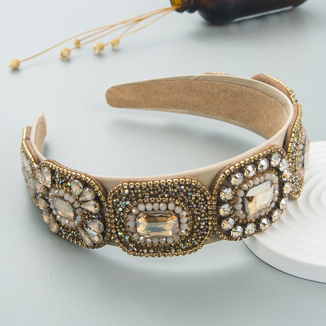 Hair Hoop Fashion New Bright Crystal Baroque Hair Band Hair Cave High Quality Small Fragrance Head Hoop Hair Accessories - V.I.P Digital Presence