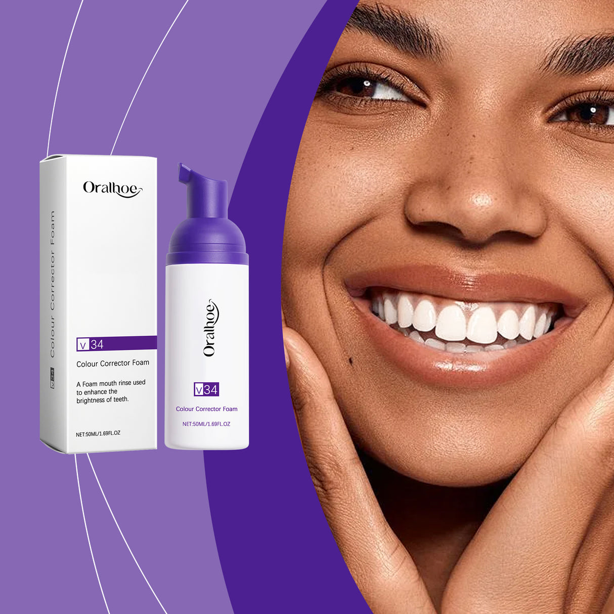 Purple Teeth Cleaning Mousse, Clean And Care For Teeth Oral Care Remove Stains And Gentle Teeth Cleaning Mousse - V.I.P Digital Presence