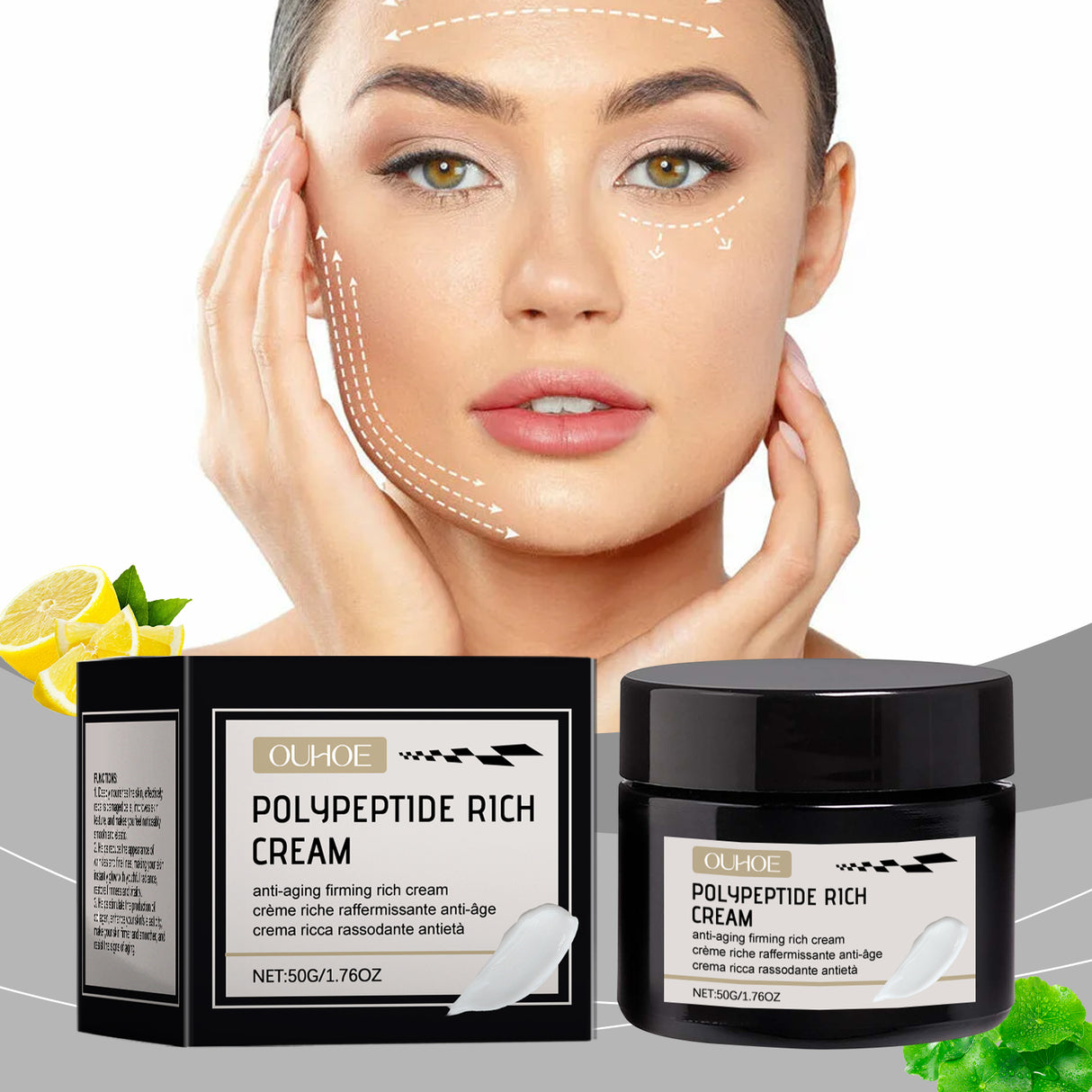 Firming Cream, Gentle Moisturizing Facial Skin Hydrating Moisturizing Skin Care Firming Essence Cream