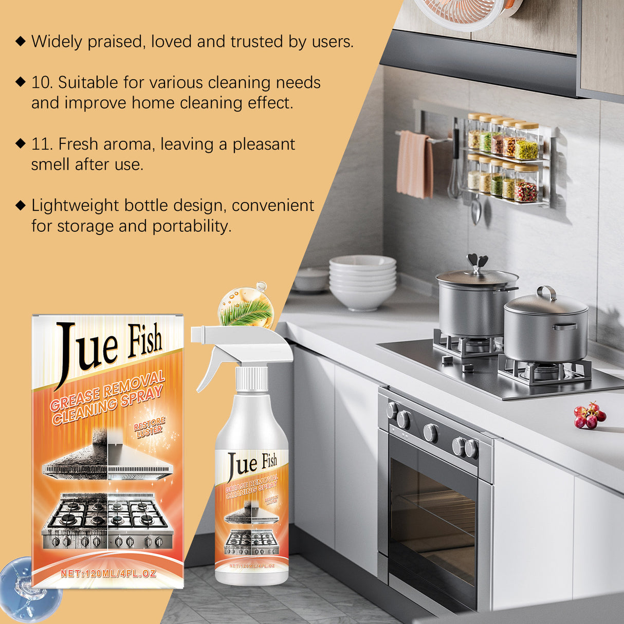 Grease Remover Cleaning Spray Multi-Purpose Kitchen Counter Top Oven Grease Remover Cleaning Spray - V.I.P Digital Presence