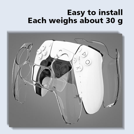 PS5 Gaming Controller Crystal Case PC Transparent Split Controller Protective Case PS5 Controller Protective Crystal Hard Case - V.I.P Digital Presence
