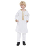 Middle Eastern teenage boy embroidered robe set - V.I.P Digital Presence
