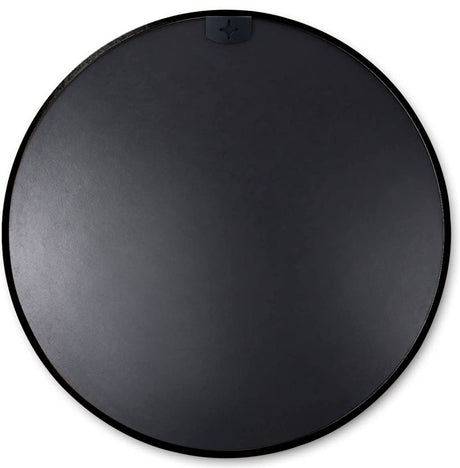 Black 24 Inch Metal Round Bathroom Mirror - V.I.P Digital Presence