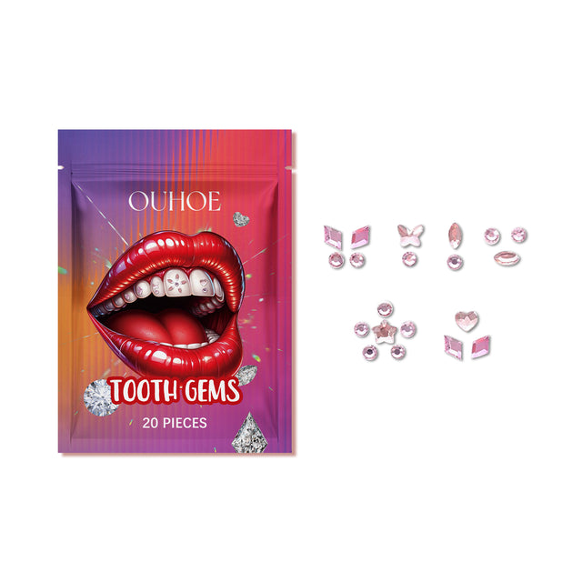 Crystal Dental Diamond Sparkle Dental Diamond Decorative Fashion Beauty Stickers To Enhance Smile Light Portable Crystal Dental Diamond - V.I.P Digital Presence