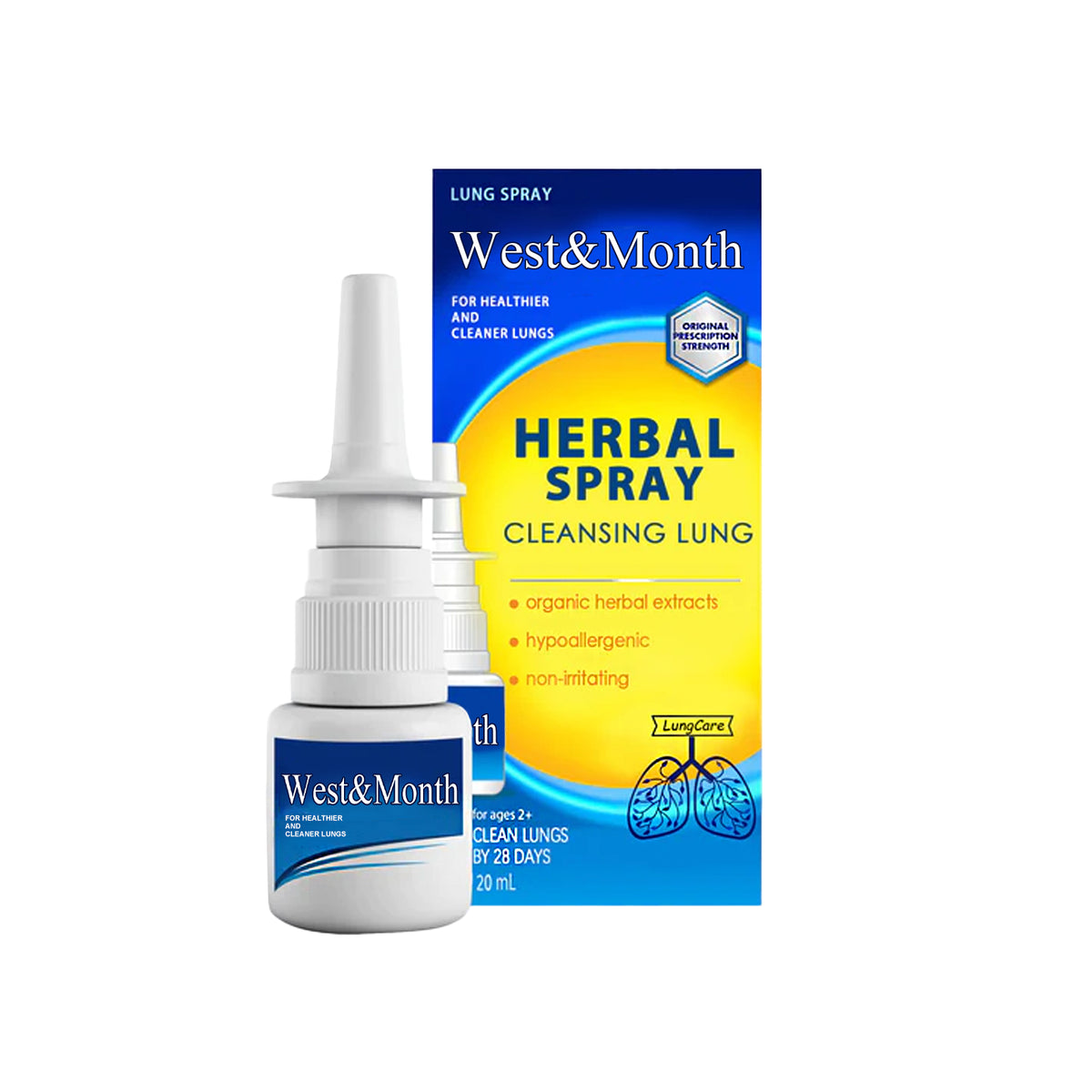 Organic Herbal Nasal Spray To Relieve Nasal Congestion, Itchy, Runny Nose And Sneezing Herbal Treatment Spray
