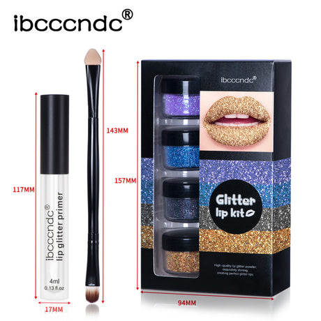 ibcccndc Glitter Lip Gloss Set Cool Color Lipstick Lip Gloss Powder Personality Lip Gloss - V.I.P Digital Presence