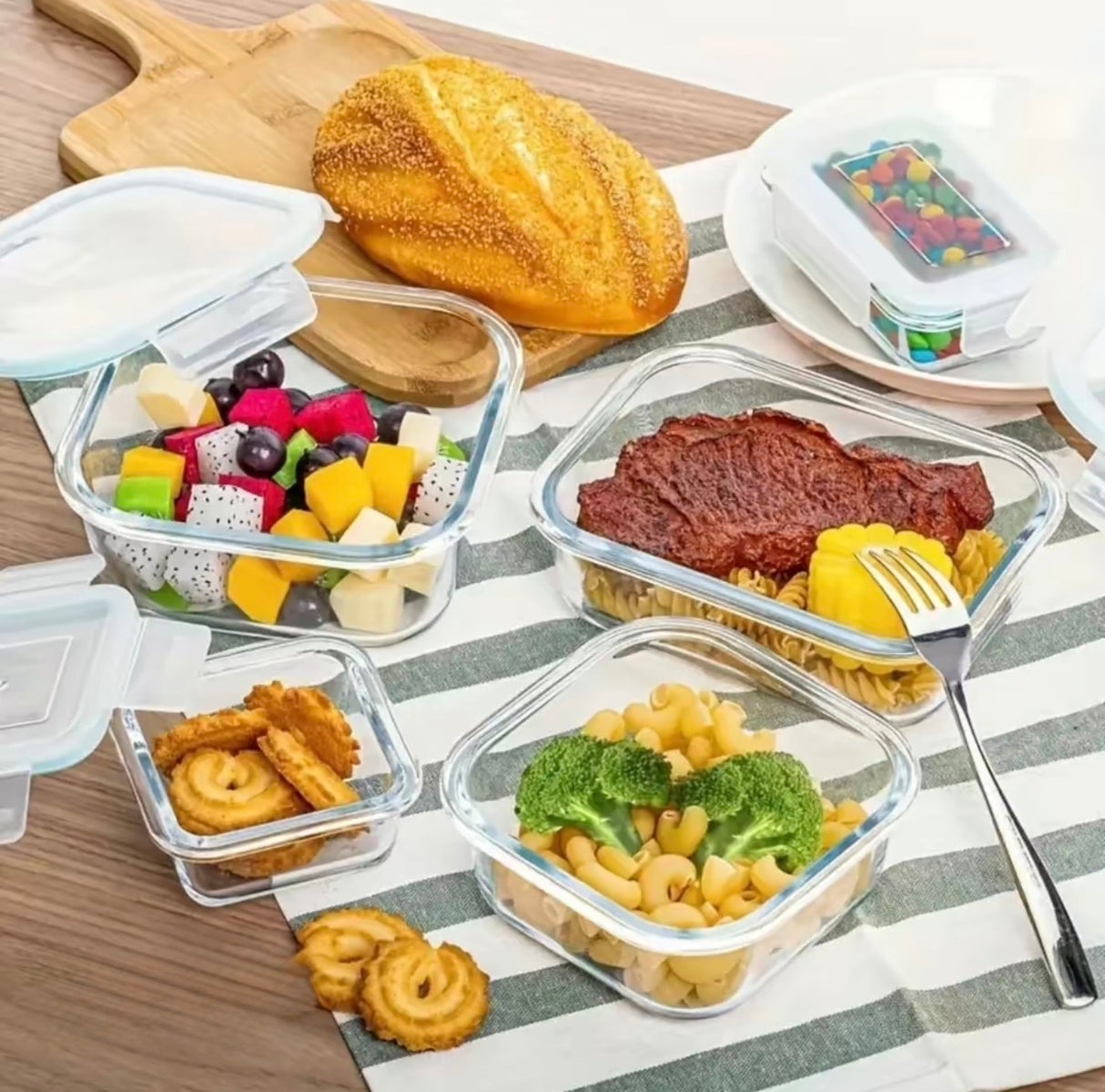 FreshSeal Glass Storage Set