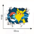 Cartoon anime children's room decoration wall sticker self-adhesive 3D Pikachu Digimon PVC sticker poster wall decoration - V.I.P Digital Presence