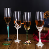 Crystal glass champagne glasses household high footed glasses - V.I.P Digital Presence