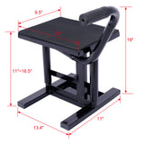 Motorcycle Dirt Bike Stands and Lifts Jack Stand Steel Lift 11"-16.5" Adjustable Height 330 LBS Load Capacity Heavy Duty Steel B - V.I.P Digital Presence