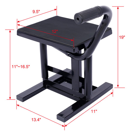 Motorcycle Dirt Bike Stands and Lifts Jack Stand Steel Lift 11"-16.5" Adjustable Height 330 LBS Load Capacity Heavy Duty Steel B - V.I.P Digital Presence