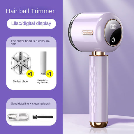 Fuzz Trimmer with Digital Display for Home Use, Rechargeable Sweater Defuzzer and Hair Remover 2-in-1 - V.I.P Digital Presence