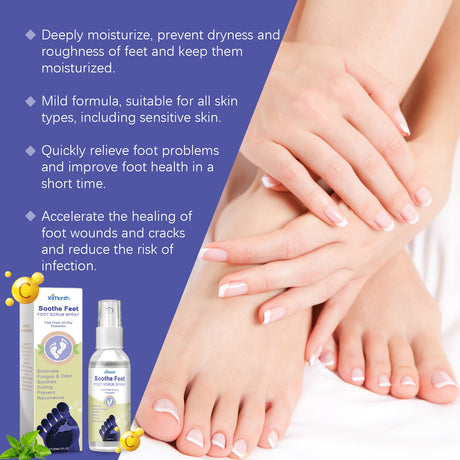 Foot Repair Spray Relieves Dryness, Peeling, Itchy Feet, Removes Dead Skin, Calluses, Moisturizes And Removes Odors - V.I.P Digital Presence