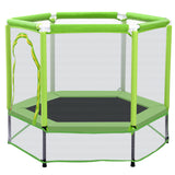 55'' Toddlers Trampoline with Safety Enclosure Net and Balls, Indoor Outdoor Mini Trampoline for Kids - V.I.P Digital Presence