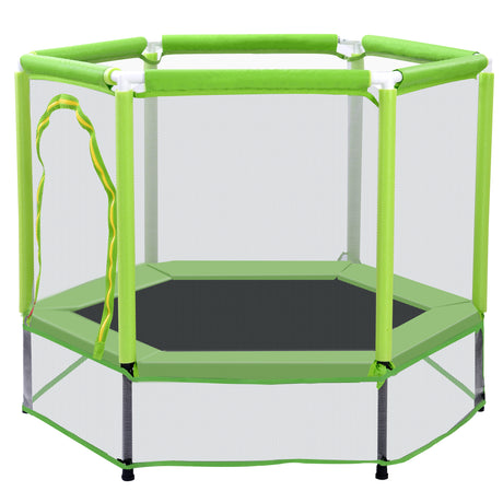 55'' Toddlers Trampoline with Safety Enclosure Net and Balls, Indoor Outdoor Mini Trampoline for Kids - V.I.P Digital Presence