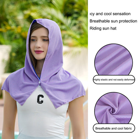 Multi functional cold and sun protection shawl, headscarf, towel, quick drying - V.I.P Digital Presence