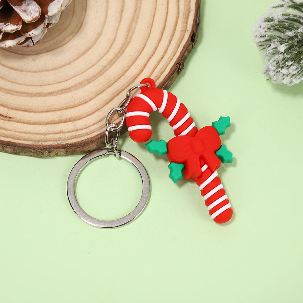 Christmas series keychains cute cartoon soft rubber dolls creative three-dimensional Santa Claus pendants small gifts - V.I.P Digital Presence