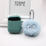 Spirited Away Dust Elf briquettes keychain pendant plush round student bag key pendant gift - V.I.P Digital Presence