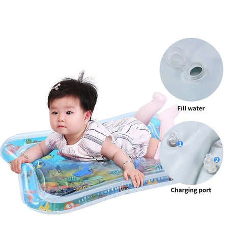 Baby Kids water play mat Inflatable thicken PVC infant Tummy Time Playmat Toddler Fun Activity Play Center water mat for babies - V.I.P Digital Presence