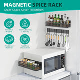 New Magnetic Shelf Moveable Magnetic Fridge Organizer  Rack Seasoning Organizer Spice Rack for Refrigerator - V.I.P Digital Presence