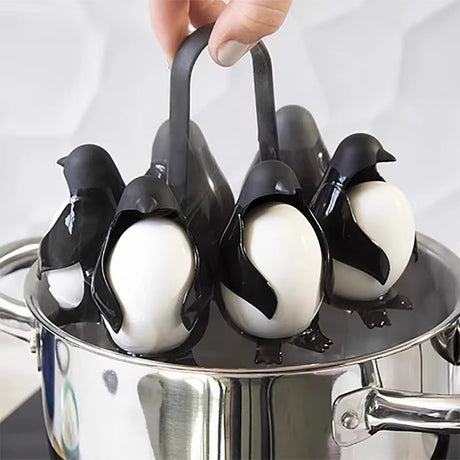 Penguin - Shaped Egg Cooker   Multifunctional Egg Cooker & Fridge Storage Holder - V.I.P Digital Presence