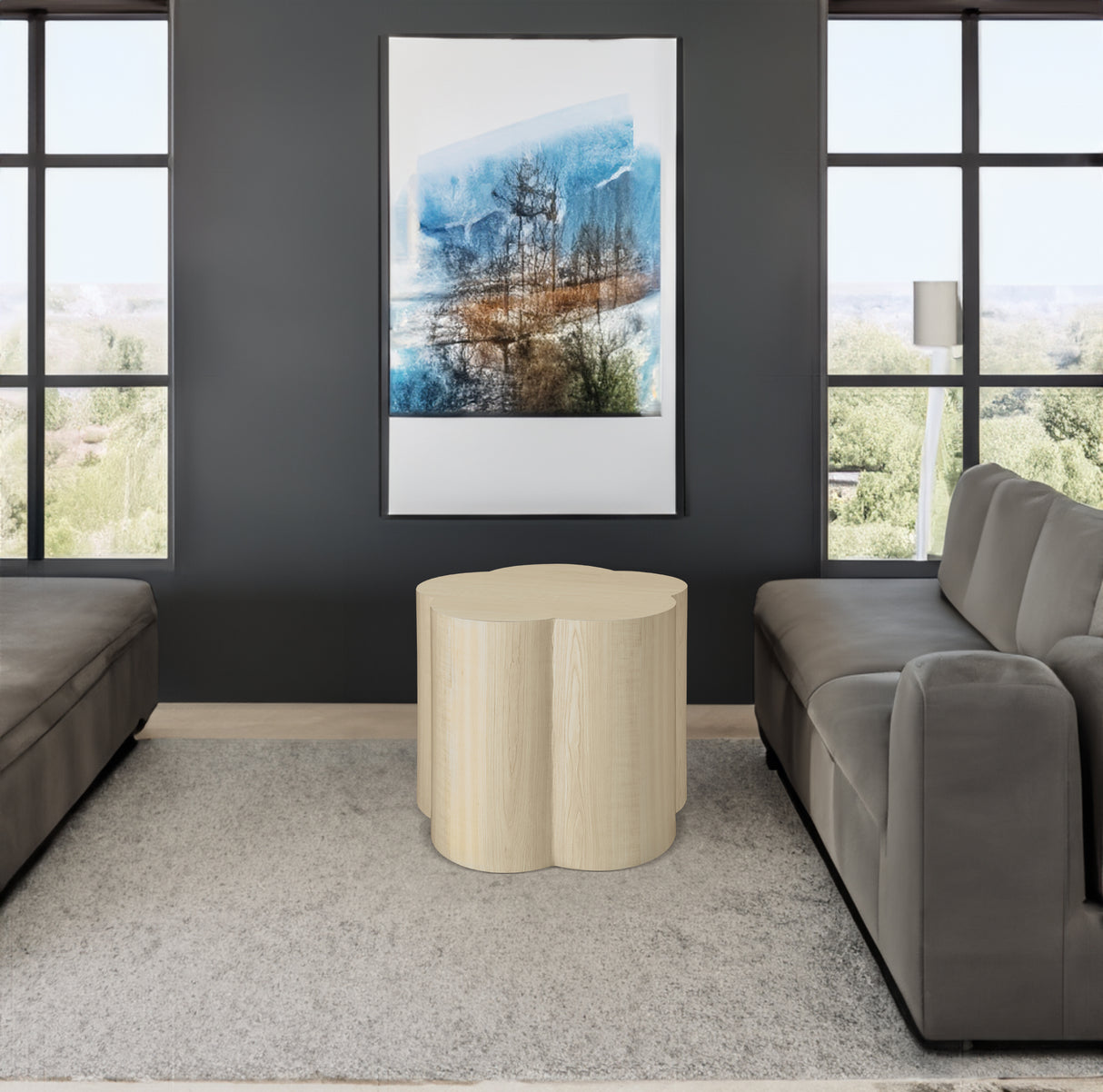 Coffee Table Set of 2, Cloud Coffee Table ,Nesting Coffee Table,End table, Sidetable for Living room ,Bedroom,Office ,Balcony - V.I.P Digital Presence