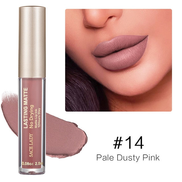 Make Up Waterproof Nude Lipstick Long Lasting Liquid Matte Lipstick Kit Lip Gloss Cosmetics Lipgloss Lip Makeup - V.I.P Digital Presence