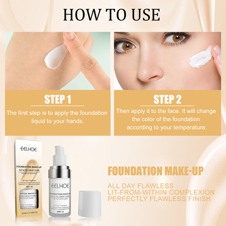 Concealer Color Change Liquid Foundation Concealer Long-Lasting Moisture Moisturizing, Moisturizing, Moisturizing, Warming, Brightening And Clear Complexion - V.I.P Digital Presence