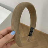 Candy colored velvet with wide edge sponge headband flocking - V.I.P Digital Presence