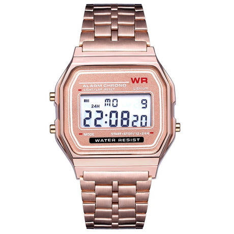 Sports children's electronic steel strip night light alarm clock steel strip watch multi-color electronic watch - V.I.P Digital Presence