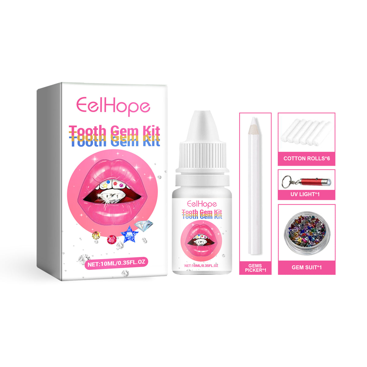 Tooth Gem Kit, European And American Style Hip Hop Style Dental Drill Jewelry DIY Dental Drill Set - V.I.P Digital Presence