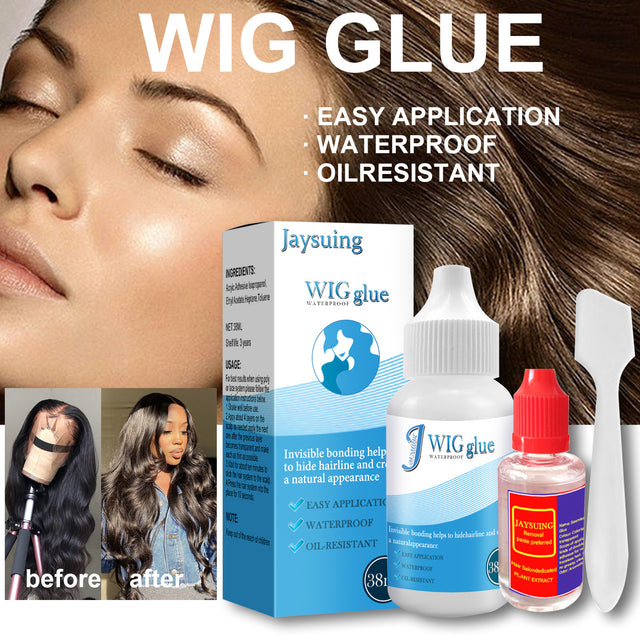 Jaysuing No Trace Wig Hair Extension Lace Head Cover Invisible Glue Sticky Strong Hair Curtain Glue Does Not Hurt The Skin Hair Block Glue - V.I.P Digital Presence