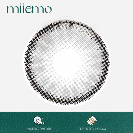 1Pair FDA Certificate Eyes Beautiful Pupil Colorful Girl Cosplay Contact Lenses  Purely GRAY - V.I.P Digital Presence