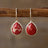 Copper Natural Stone Teardrop Shape Earrings - V.I.P Digital Presence