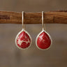 Copper Natural Stone Teardrop Shape Earrings - V.I.P Digital Presence