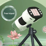 Pocket Microscope Display Montessori Handheld LED Light Biology Magnification Outdoor Students Teaching Gifts Children Stem Toys - V.I.P Digital Presence
