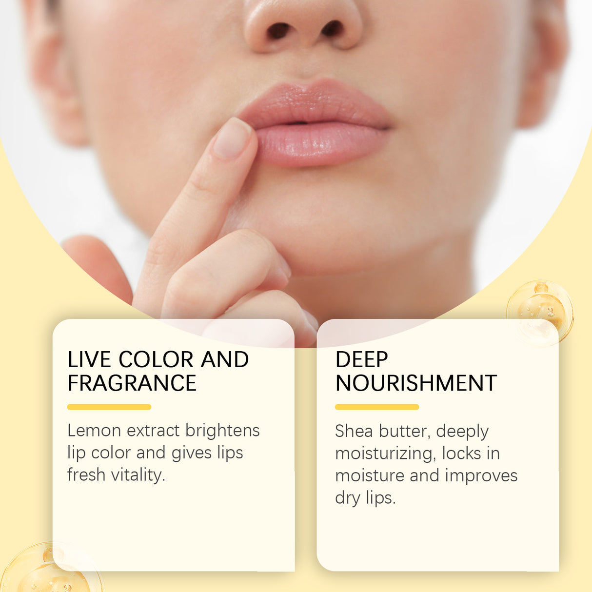 Lemon and Ginger Lip Balm Moisturize and Moisturize with Lemon and Prevent dry and cracking Nourishing Lip Balm - V.I.P Digital Presence