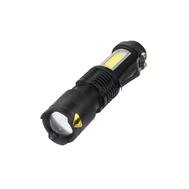 3800LM XML Q5+COB Waterproof Powerful Led Flashlight Torch ZOOM Mini Q5 Hand Lamp Linterna Led for Hiking/Fishing/Camping/Biking - V.I.P Digital Presence