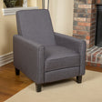 Smoke Fabric Push Back Chair for Elegant Home Décor - V.I.P Digital Presence