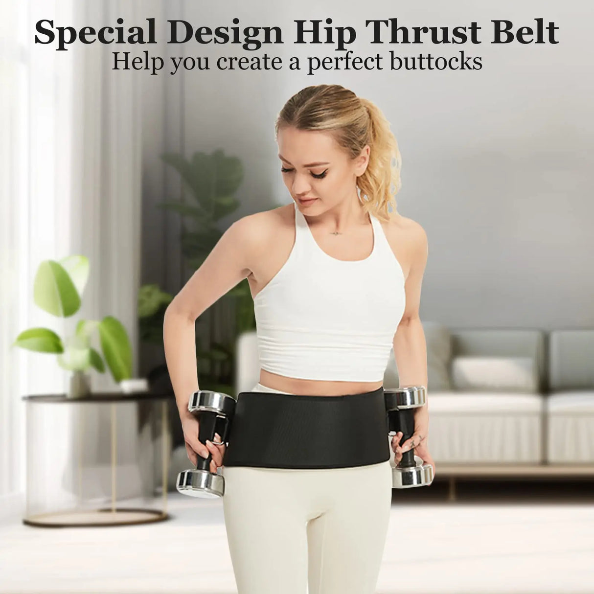 Cintura di spinta dell'anca Glute Bridge Pad Workout con manubri Kettlebells per squat Lunges Bridges Dips Training Home Gym Equipment - V.I.P Digital Presence