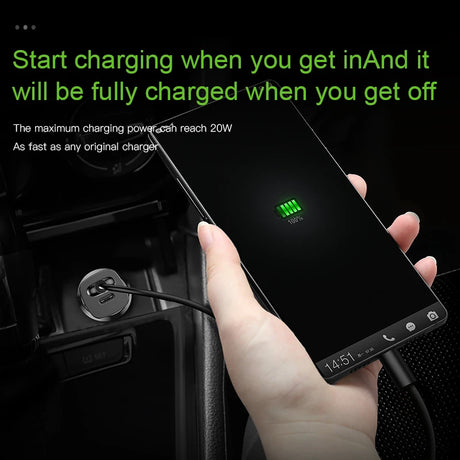 Baseus 30W Dual USB C PD Quick Charge QC 4.0 Car Charger For Mobile Phone Charger Fast USB PD Type C AFC SCP Car Phone Charger - V.I.P Digital Presence