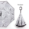 C Handle Windproof Reverse Folding Umbrella Man Women Sun Rain Car Inverted Umbrellas - V.I.P Digital Presence