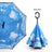 C Handle Windproof Reverse Folding Umbrella Man Women Sun Rain Car Inverted Umbrellas - V.I.P Digital Presence